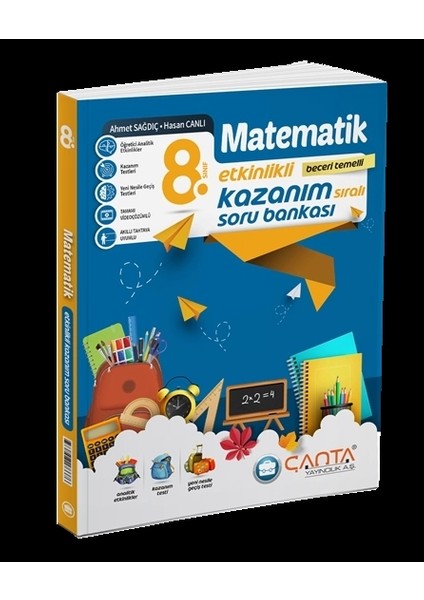 Çanta Yayınları 8. Sınıf LGS Tüm Dersler Etkinlikli Kazanım Soru Bankası 5 Kitap