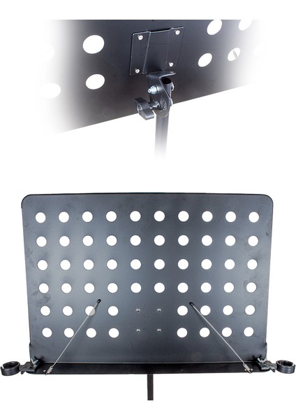 MV-19498 70-140 cm Çift Mikrofon Tutacaklı Müzik Nota Sehpası Şef Tipi fiyatları