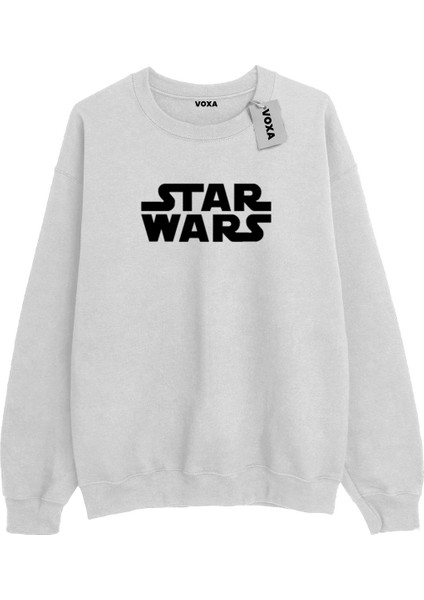 Oversize Unisex Star Wars Kalın 3 Ip Baskılı Sweat