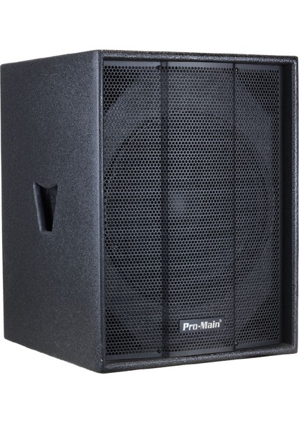 MS-1015SP 1000W 38 cm Ahşap Kabin Pasif Subwoofer Hoparlör
