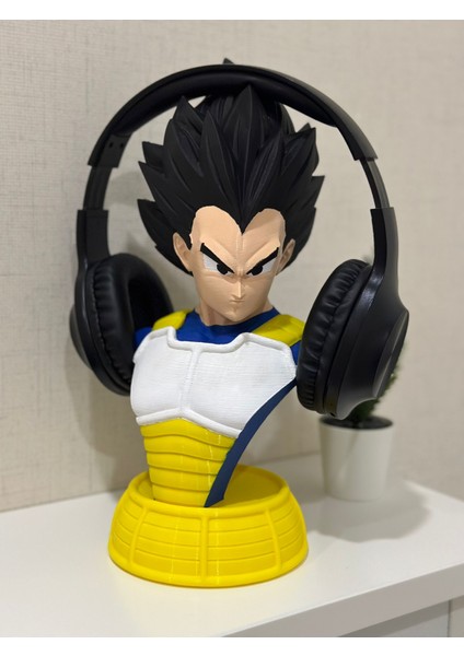 KemX3D Dragon Ball Z Vegeta Büst Ve Kulaklık Tutucu