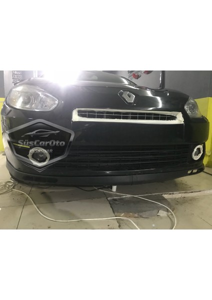 Renault Fluence 2009-2016 Uyumlu Üniversal Laguna Lip Esnek Ön Lip 2 Parça Tampon Altı Dil Karlık Ön Ek