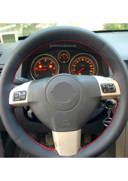 Deri Dikmeli Direksiyon Kılıfı Düz Desenli Esnek Kokusuz A+Plus fiyatları