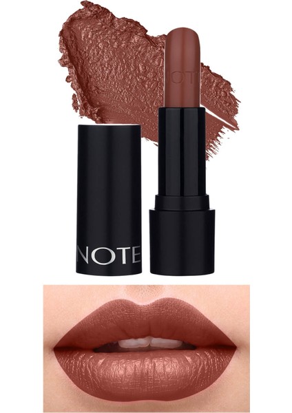 Deep Impact Lipstick Kremsi Dokulu Yarı Parlak Ruj 06 Cinnamon - Kahverengi