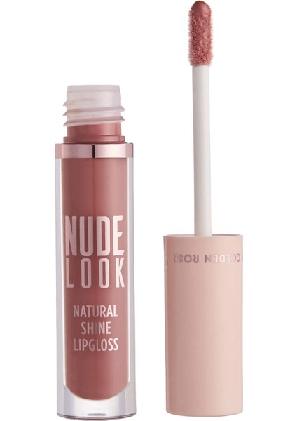 Nude Look Natural Shine Lipgloss No:04 Peachy Nude - Naturel Renkli Dudak Parlatıcısı