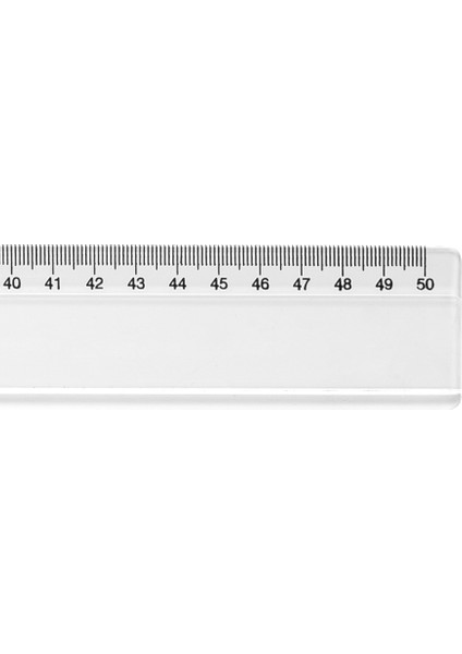 Plastik Geniş Cetvel 50 cm 10'lu Kutu