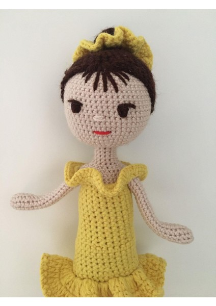 Sarı Balerin Bebek Amigurumi Organik Oyuncak fiyatları
