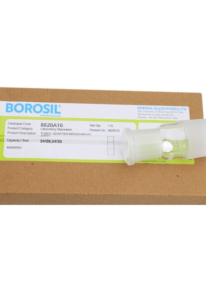 Cam Küçültme Adaptörü Daraltma (Soket Şilif:24 29) (Koni Şilif:34 35) 100% Borosilikat