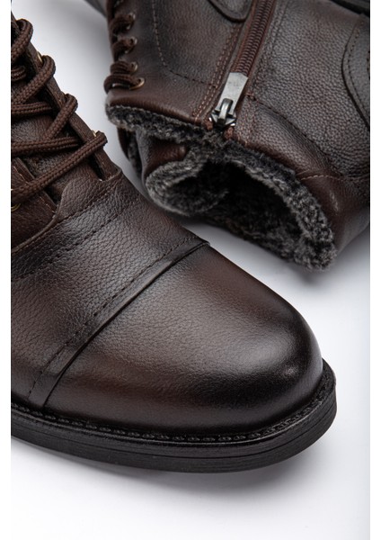 Erkek Deri Içi Kürklü Fermuarlı Kışlık Bot fiyatları
