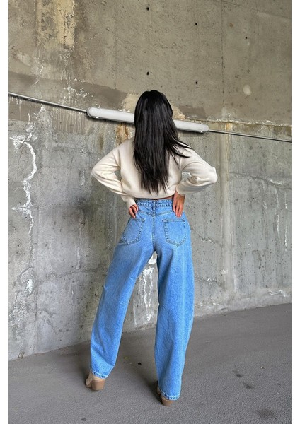 Dikiş Detaylı Yüksek Bel Jean modelleri