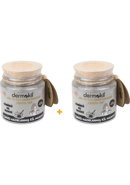 Sen De Kat Kendi Maskeni Kendin Yap Kömürlü Kil Maskesi 2'li Set 280 ml