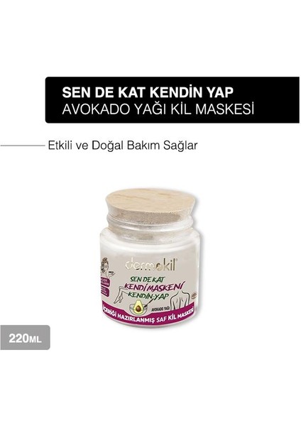 Sen De Kat Kendi Maskeni Kendin Yap Avokadolu Kil Maskesi 2 Adet 280 ml