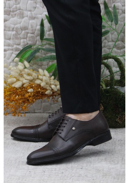 420201 Kahve Iç Ve Dış Deri Kauçuk Taban Erkek Ayakkabı modelleri