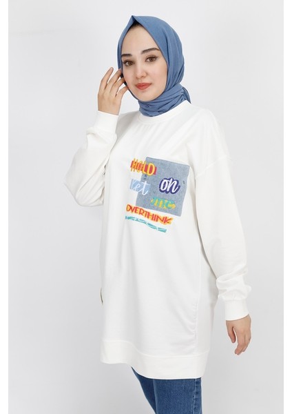 3165 Nakış Detaylı 2 Ip Sweatshirt modelleri