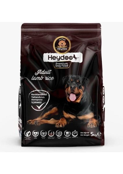 Kuzu Etli Pirinçli Yetişkin Köpek Maması 5 kg