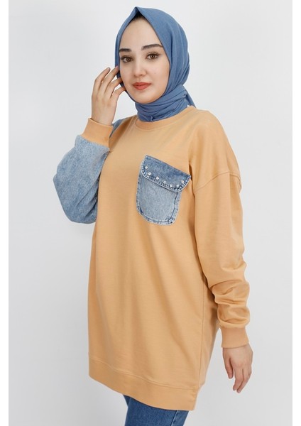3163 Kot Cep Detaylı 2 Ip Sweatshirt fiyatları