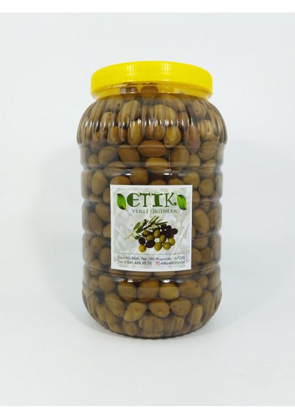 Çekiçke (Eğri Çekirdek) Cinsi Küçük Boy Kırma Tatlanmış Zeytin 3 Kg Eski Sezon Ürünü