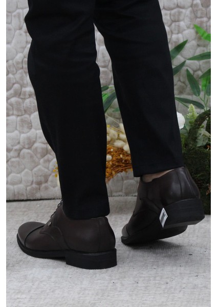 42040 Kahve Iç Ve Dış Deri Kauçuk Taban Erkek Ayakkabı fırsatları