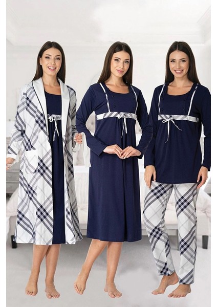 Lohusa 4'lü Set Lacivert - 8086