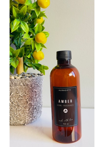 Amber Çubuklu Oda ve Ortam Kokusu Yedek Şişe, 400ML