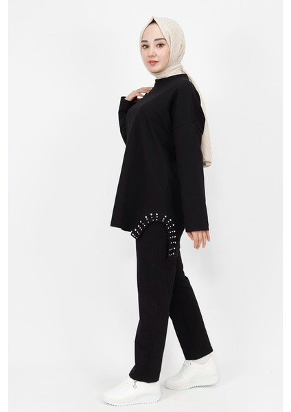 6990 2 Ip Kumaş Yanı Taş Detaylı 2Li Takım fiyatları