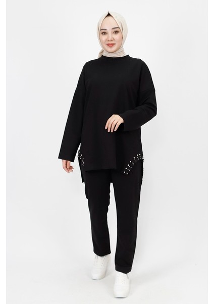 6990 2 Ip Kumaş Yanı Taş Detaylı 2Li Takım modelleri