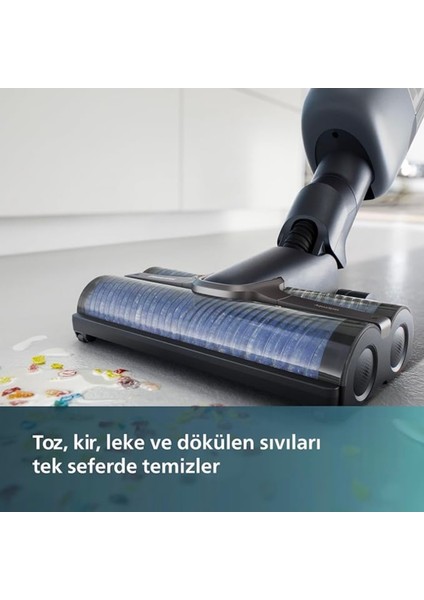 Aquatrio Islak & Kuru Temizlik Kablosuz Premium Dikey Süpürge 7000 Serisi, 180 M²'ye Kadar Temizlik, Kendi Kendini Temizleme Özellikli - LUCİOLE BEYAZ LAMBADER HEDİYE! fiyatları