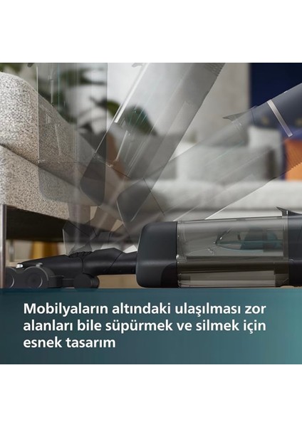 Aquatrio Islak & Kuru Temizlik Kablosuz Premium Dikey Süpürge 7000 Serisi, 180 M²'ye Kadar Temizlik, Kendi Kendini Temizleme Özellikli - LUCİOLE BEYAZ LAMBADER HEDİYE! modelleri
