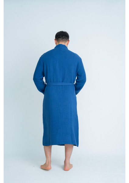 Kimono Model Unisex 4katlı Müslin Bornoz / Sabahlık indirimleri