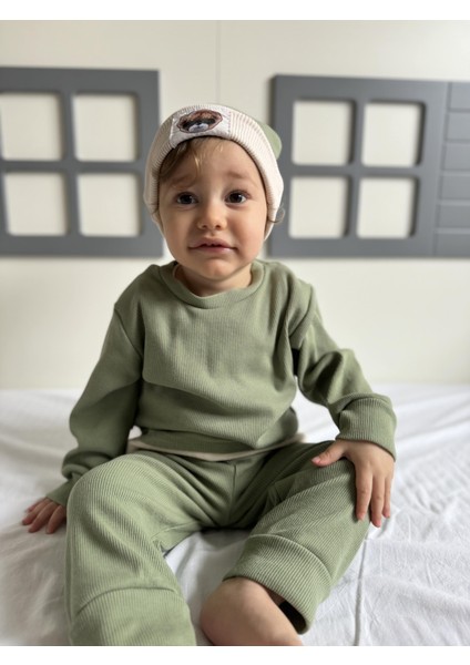 Pamuklu Bereli Çocuk ve Çocuk 3'lü Takım