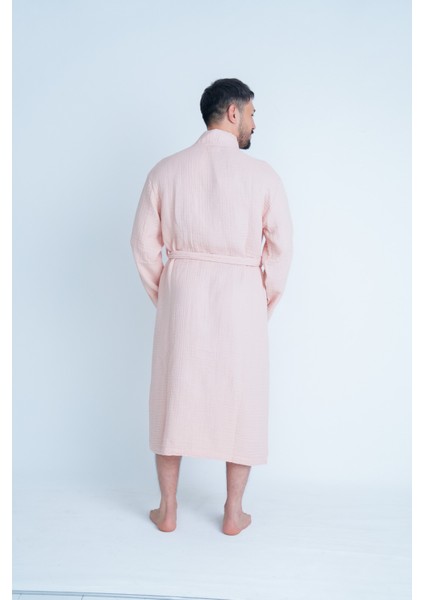 Kimono Model Unisex 4 Katlı Müslin Bornoz/sabahlık indirimleri