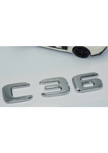 C36 Bagaj Krom Abs 3m 3D Yazı Logo Benz Ile Uyumlu