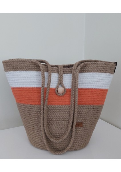 Hasır Çanta Omuz Çantası Plaj Çantası El Emeği Handmade Tasarım Tarz Yaz MODA-30CMX40-42CM fiyatları
