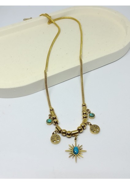 Alpin Jewelry Çelik Kolye