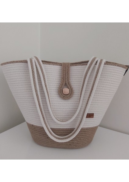 Hasır Çanta Omuz Çantası Plaj Çantası El Emeği Handmade Tasarım Tarz Yaz MODA-30CMX40-42CM indirimleri