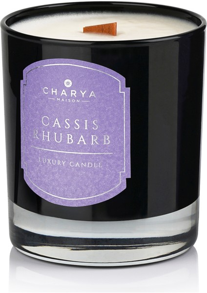 Charya Maison Cassis Rhubarb 240 G Doğal ve Vegan Mum