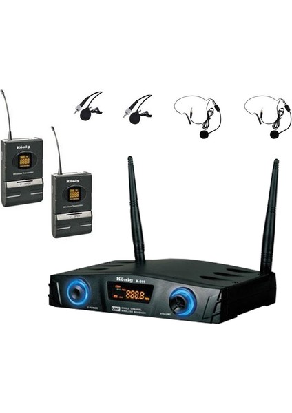 K-312 16 Kanallı Uhf Digital Telsiz Yaka Mikrofonu