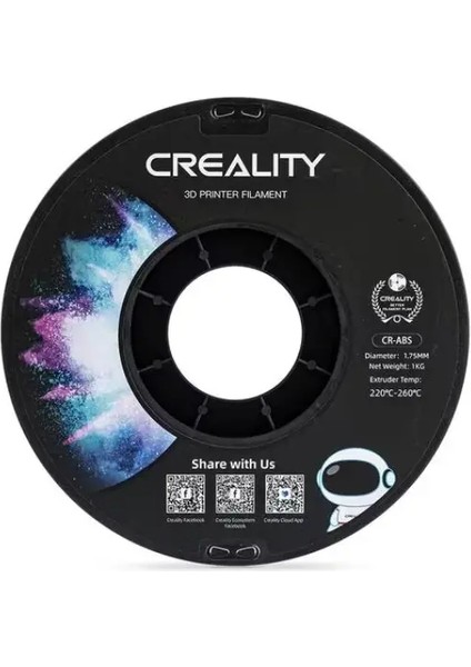 Creality 3D Creality Cr-Abs Mavi Filament 1.75MM 1000GR