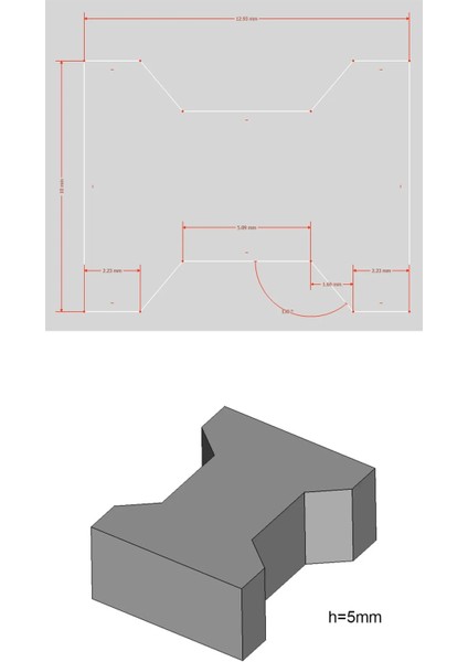 Minyatür 1/16 Ölçekli Kilit-Parke Taşı Silikon Kalıp modelleri