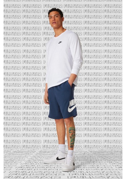 Sportswear Club Futura French Terry Alumni Short Erkek Şort Lacivert