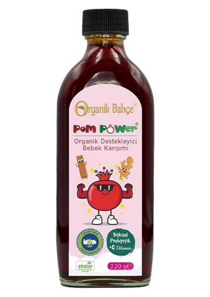 Babybomb ve Pompower Organik Besleyici Bebek Şurubu 230 gr +220 gr modelleri
