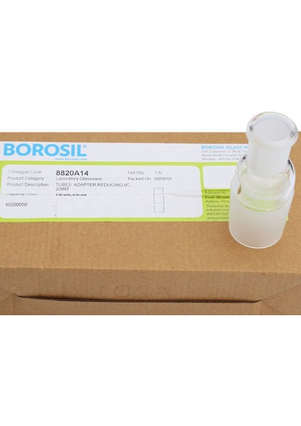 Cam Küçültme Adaptörü Daraltma (Soket Şilif:19 26) (Koni Şilif:34 35) 100% Borosilikat
