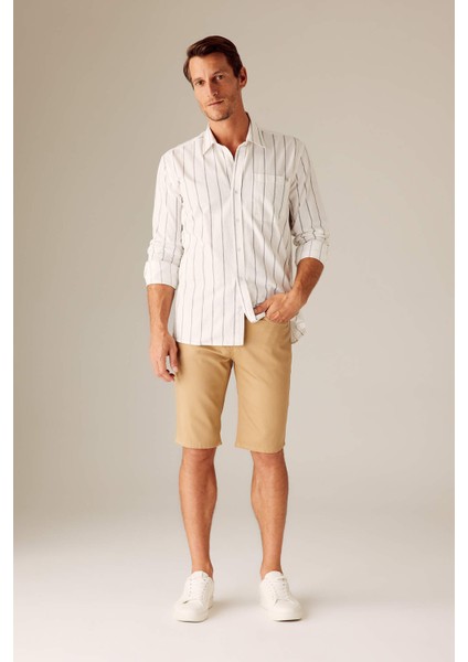 Slim Fit Pamuklu Bermuda N4990AZ23SM