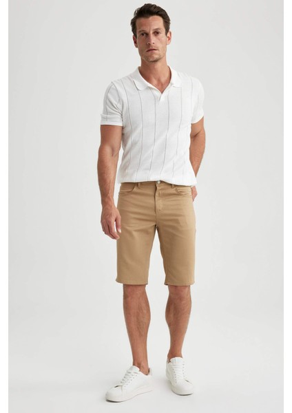 Slim Fit Pamuklu Bermuda N4990AZ23SM