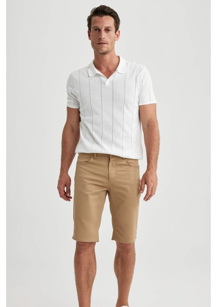 Slim Fit Pamuklu Bermuda N4990AZ23SM