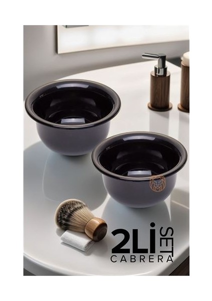 2 Li Set Tıraş Tası Cabrera Design 719653