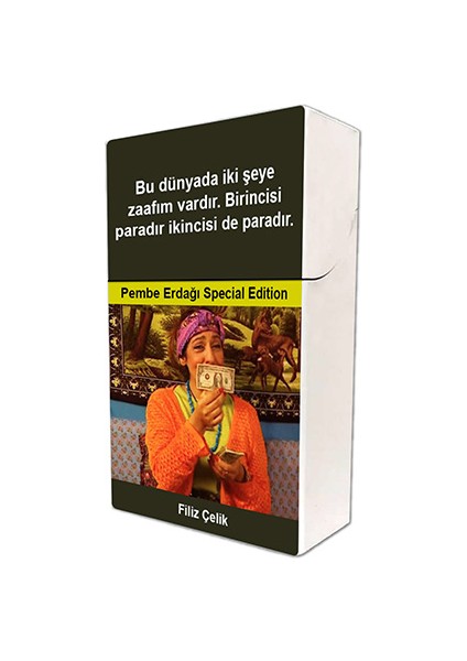 Cennet Mahallesi Pembe Baskılı Tabaka Kişiye Özel Isimli Sigara Kutusu/tabakası Standart Boy