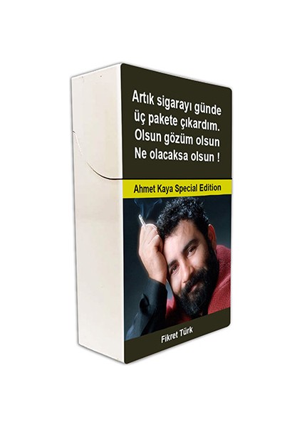 Ahmet Kaya Baskılı Tabaka Kişiye Özel Isimli Sigara Kutusu/tabakası Standart Boy