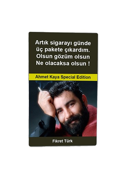 Ahmet Kaya Baskılı Tabaka Kişiye Özel Isimli Sigara Kutusu/tabakası Standart Boy