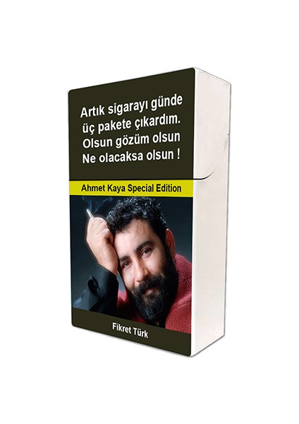 Ahmet Kaya Baskılı Tabaka Kişiye Özel Isimli Sigara Kutusu/tabakası Standart Boy